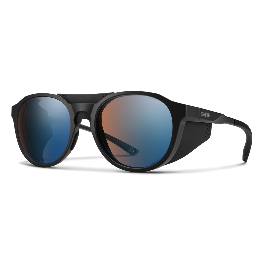 Smith Venture - Matte Black ChromaPop Glacier Photochromic Copper Blue Mirror VLT 7 - 45%