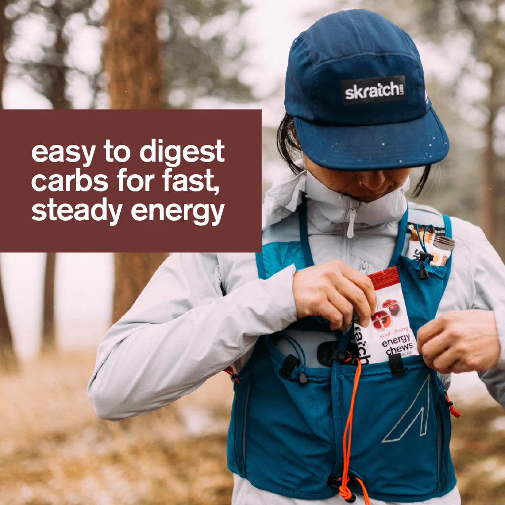 Skratch Labs Energy Chews - Sour Cherry+Caffeine
