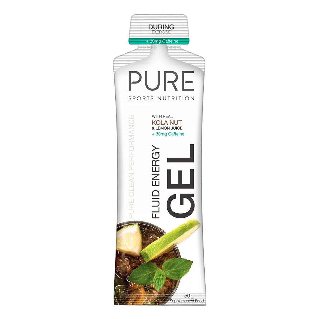 Pure - 50g Fluid Energy Gels - Cola + Caffeine