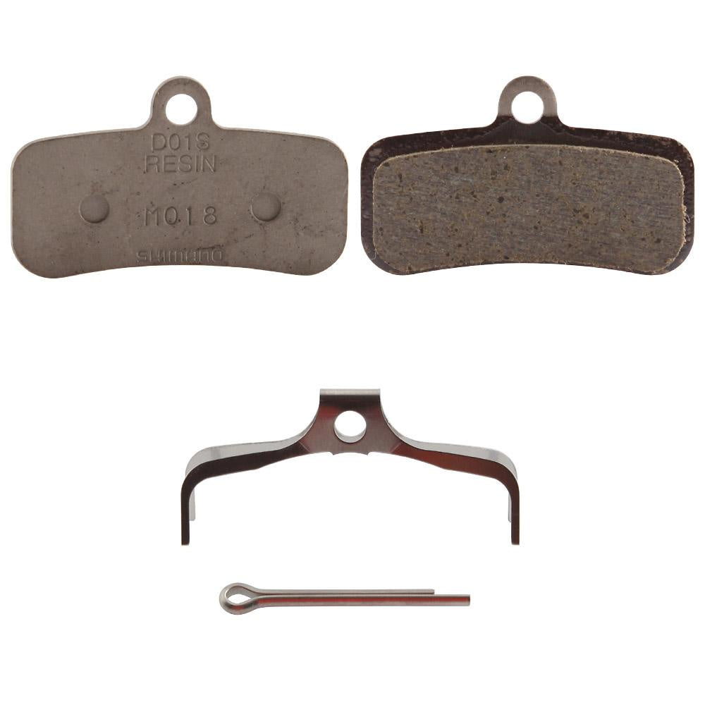 Shimano BR-M810 Disc Brake Pads D01S Resin Pad &amp; Spring 1 Pair